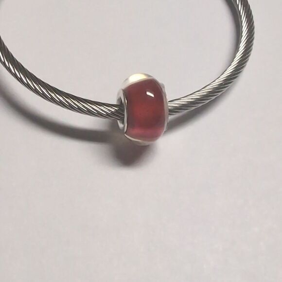 Red Black Yellow Orange Striped‎ Charm for Pandora Style Bracelet - Picture 4 of 5